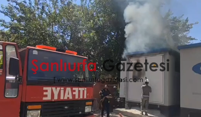 Şanlıurfa'da Elektrik Trafosunda Yangın Paniği!