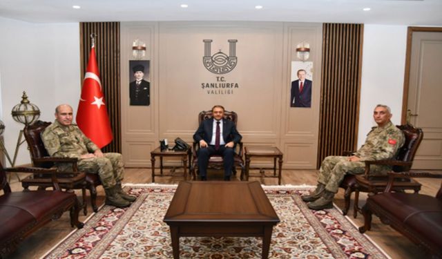 7. Kolordu Komutanı Tümgeneral Aydın Kılıç, Vali Şıldak'ı ziyaret etti