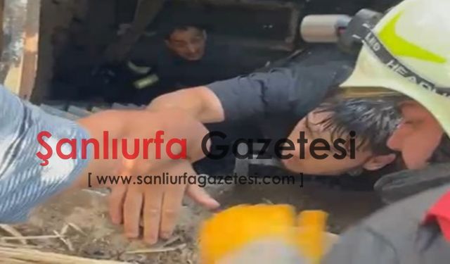Şanlıurfa’da kuyuya düşen genç itfaiye ekiplerince kurtarıldı