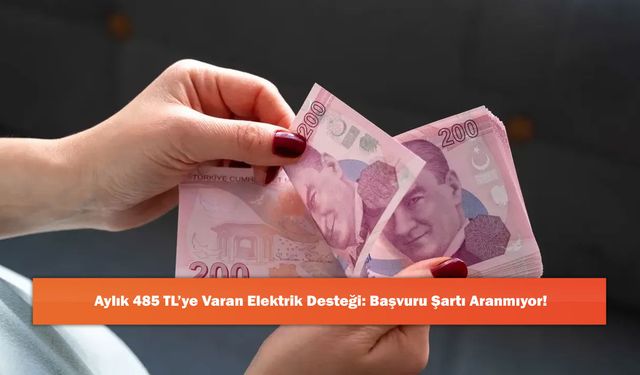 Aylık 485 TL’ye Varan Elektrik Desteği: Başvuru Şartı Aranmıyor!