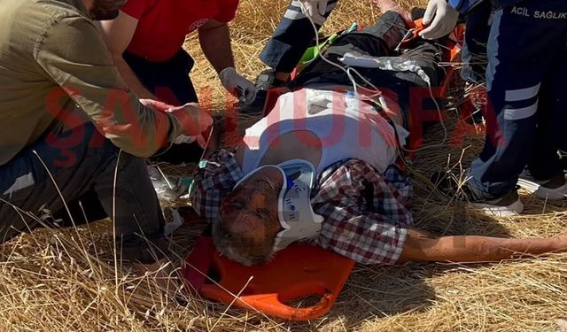 Şanlıurfa'da traktör devrildi: Sürücü yaralı kurtarıldı!