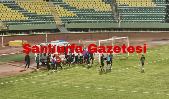 Şanlıurfaspor’da Kaleci Abdülkadir Sünger Sakatlandı! Hastaneye Kaldırıldı