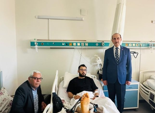 Trafik Kazası Geçiren Murat Yalçınkaya'ya Eski Başkan'dan Moral Ziyareti