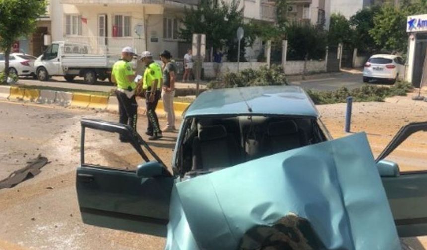 Karaköprü’de mucize kurtuluş; Burunları bile kanamadı