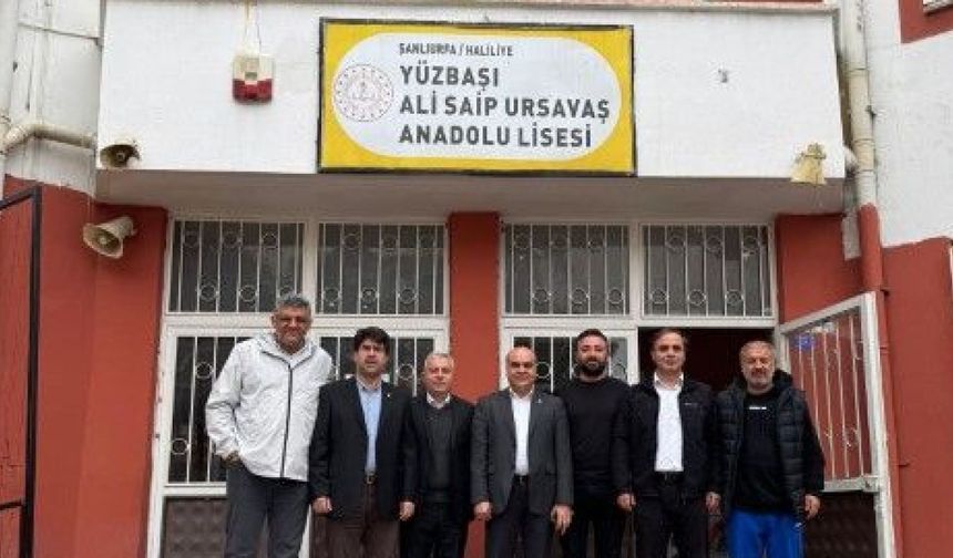 Şanlıurfa’da İbrahim Coşkun’dan Yüzbaşı Ali Saip Ursavaş Anadolu Lisesine Ziyaret!