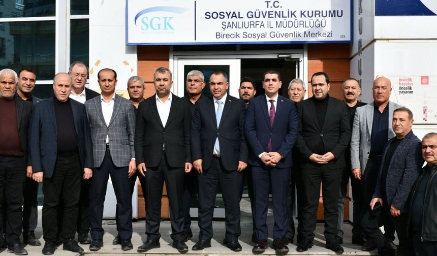 Birecik Belediye Başkanı Mehmet Beğit’ten Kaymakam Mustafa Gürbüz’e Ziyaret