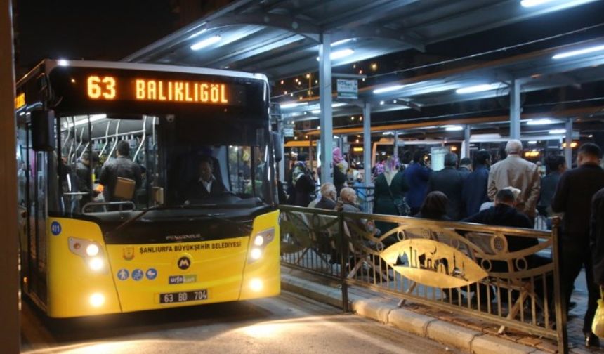 Şanlıurfa'da Bayram Boyunca Toplu Taşıma Araçları Ücretsiz!