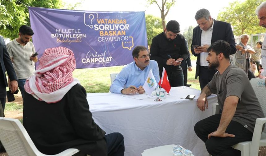 Şanlıurfa Haliliye’de Başkan Canpolat Vatandaşla Buluştu!