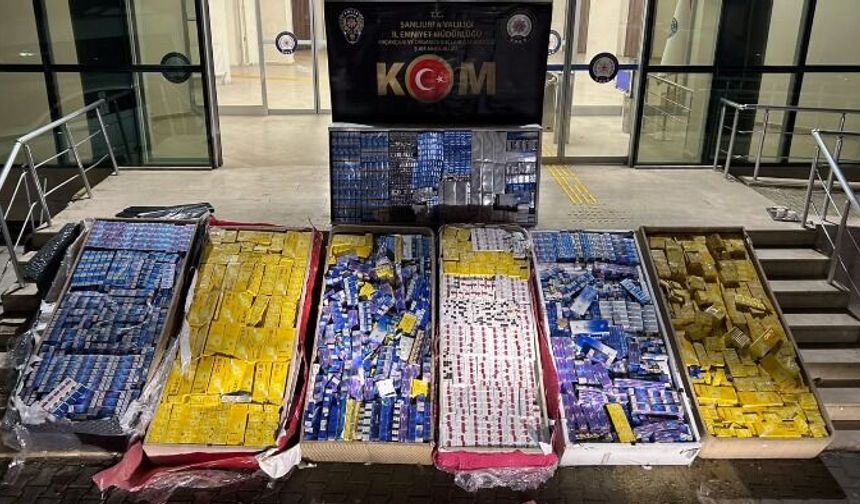 Şanlıurfa’da Kaçakçılara Büyük Darbe: 3,5 Milyon TL’lik Sigara Ele Geçirildi
