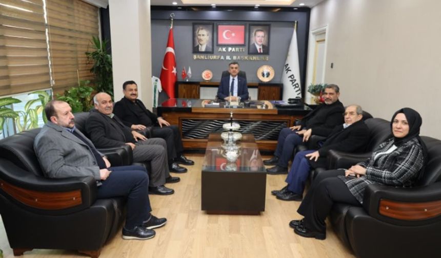 Başak ve Delioğlu Şanlıurfa’da AK Parti Teşkilatını ziyaret etti.