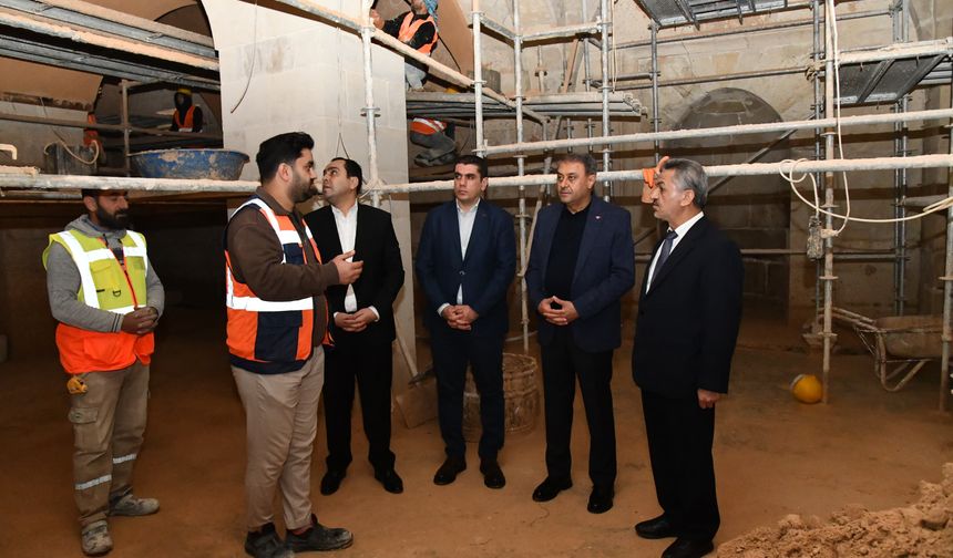 Şanlıurfa Valisi Hasan Şıldak Birecik Ulu Cami Restorasyonunu İnceledi