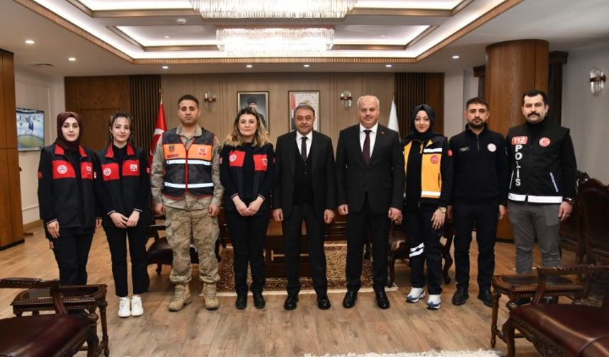 Şanlıurfa’da 112 Acil Çağrı Merkezi’nden Vali Şıldak’a Ziyaret