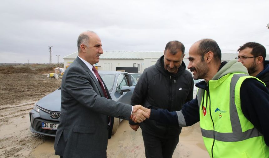 Şanlıurfa’da Birecik Atık Su Arıtma Tesisi İnşaatı Yerinde İncelendi