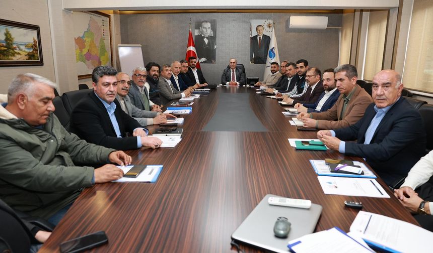 ŞUSKİ’de İlçe Çalışmaları Değerlendirme Toplantısı Gerçekleştirildi