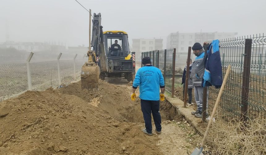 Birecik Belediyesi’nden Tadilat ve Kanalizasyon Çalışması