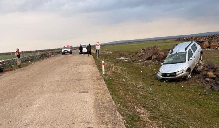 Şanlıurfa Siverek’te Otomobil Şarampole Devrildi: 2 Yaralı