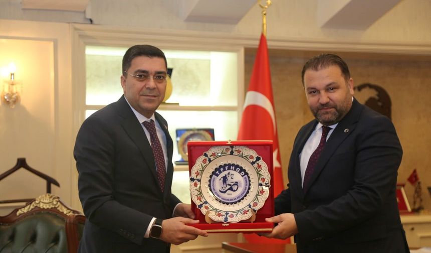 Hakemler ve Gözlemciler Derneği Başkanı Minnet, İl Emniyet Müdürü Aksoy’u Ziyaret Etti