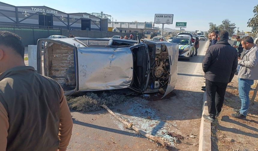 Şanlıurfa-Akçakale Kara Yolunda Korkutan Kaza