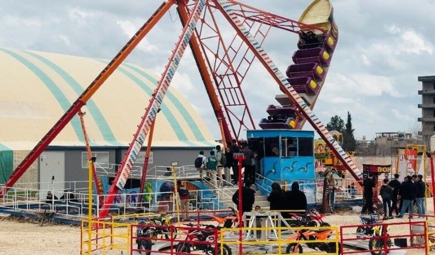 Şanlıurfa Ceylanpınar’da Lunaparkta Dehşet Anları!