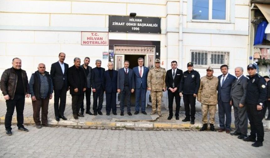 Şanlıurfa Valisi Hasan Şıldak Hilvan’da Meslek Odalarını Ziyaret Etti!
