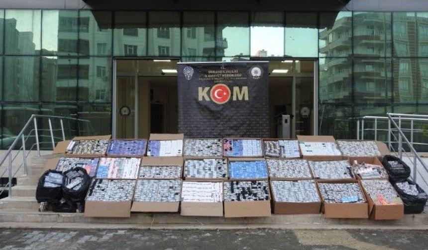 Şanlıurfa’da 2,5 Milyon TL’lik Kaçak Sigara Ele Geçirildi!