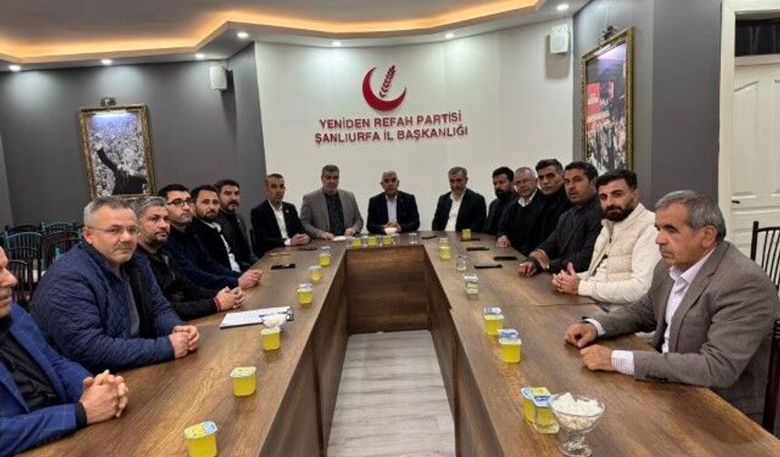 Yeniden Refah Partisi Şanlıurfa İl Başkanlığı Haftalık Toplantısını Yaptı
