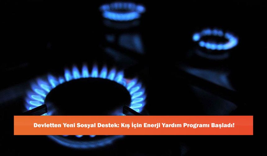 Devletten Yeni Sosyal Destek: Kış İçin Enerji Yardım Programı Başladı!