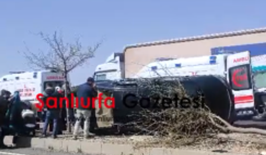 Şanlıurfa'da otomobil devrildi 4 yaralı