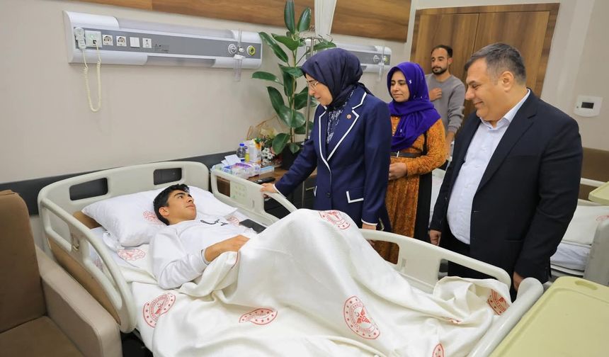 Milletvekili Yazmacı, Siverek’teki Okul Saldırısında Yaralananları Hastanede Ziyaret Etti