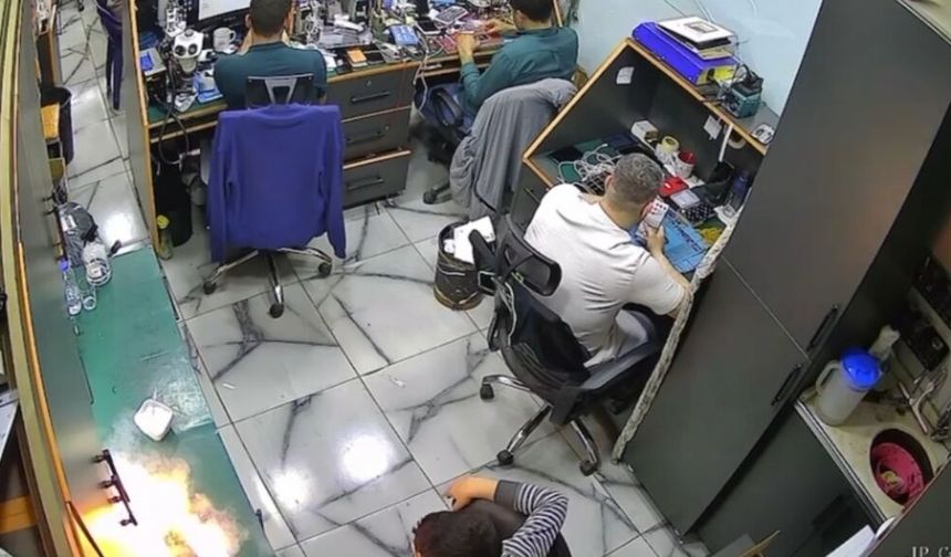 Viranşehir’de Telefon Tamir Dükkanında Korku Dolu Anlar