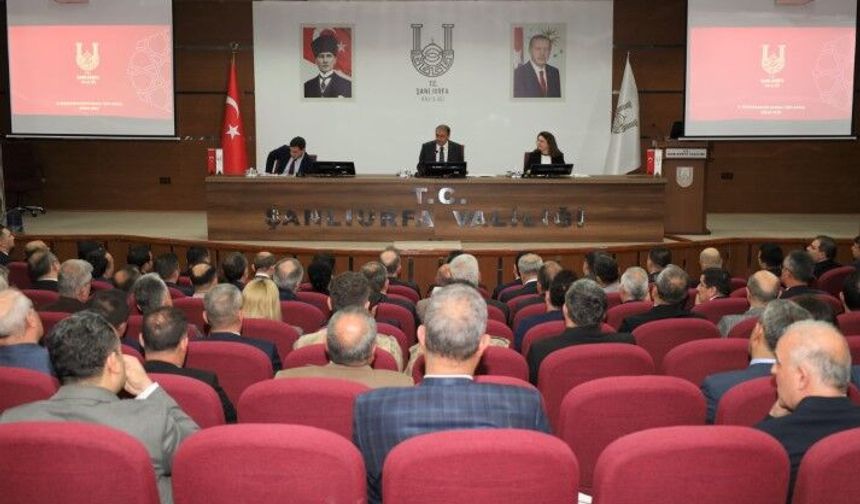 Şanlıurfa’da Nisan Ayı İl Koordinasyon Toplantısı Yapıldı