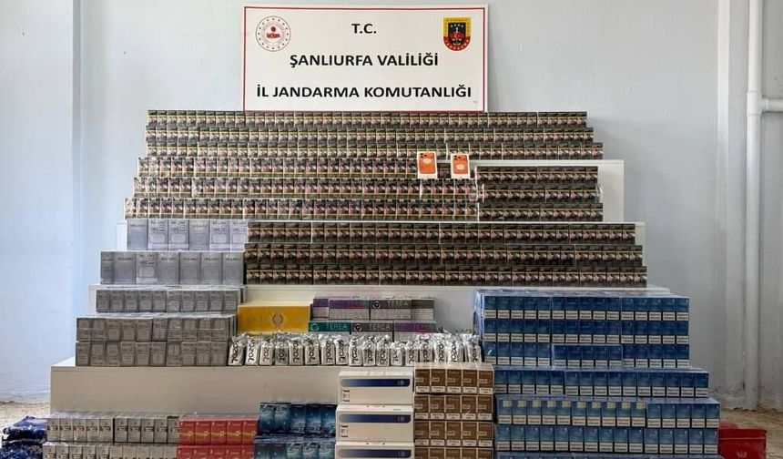 Şanlıurfa’da Kaçak Tütün ve Sigara Operasyonu: Binlerce Ürün Ele Geçirildi