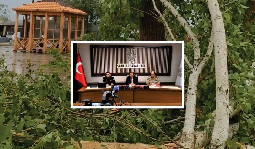 Vali Şıldak, Birecik ve Viranşehir kasırga bilançosunu açıkladı: 16 Milyon destek