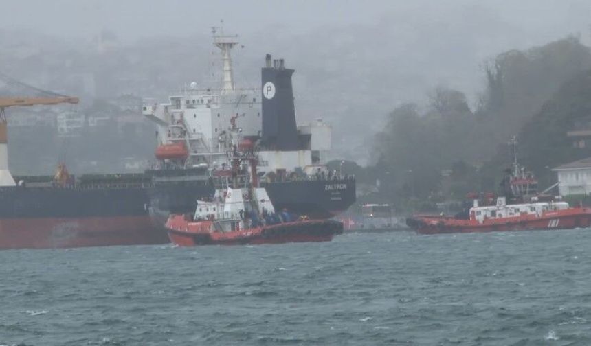 Boğaz’da 185 Metrelik Gemi Arızalandı