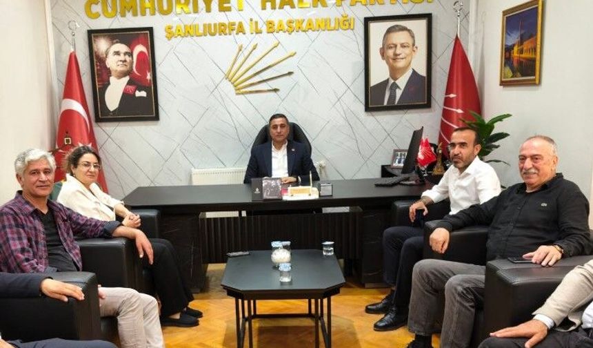 DEM Parti Heyetinden Şanlıurfa CHP  İl Başkanlığına Ziyaret