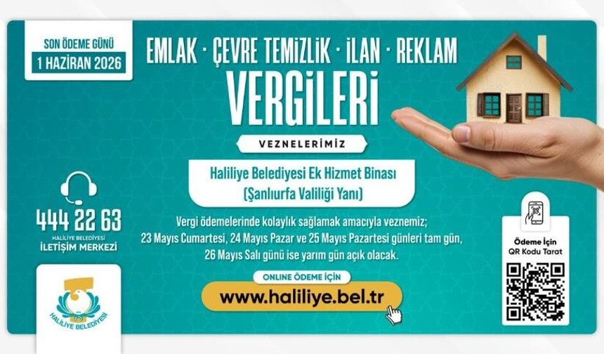 Haliliye Belediyesi’nden Şanlıurfa’da Vezne Düzenlemesi