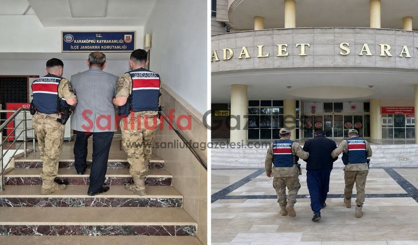 Şanlıurfa’da Aranan 2 Hükümlü Jandarma Operasyonuyla Yakalandı