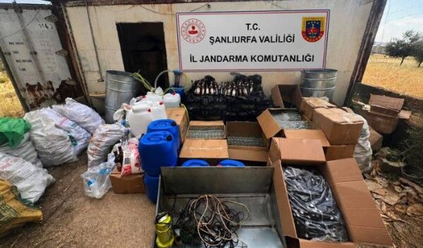 Şanlıurfa’da Kaçak Alkol Üretimine Operasyonu