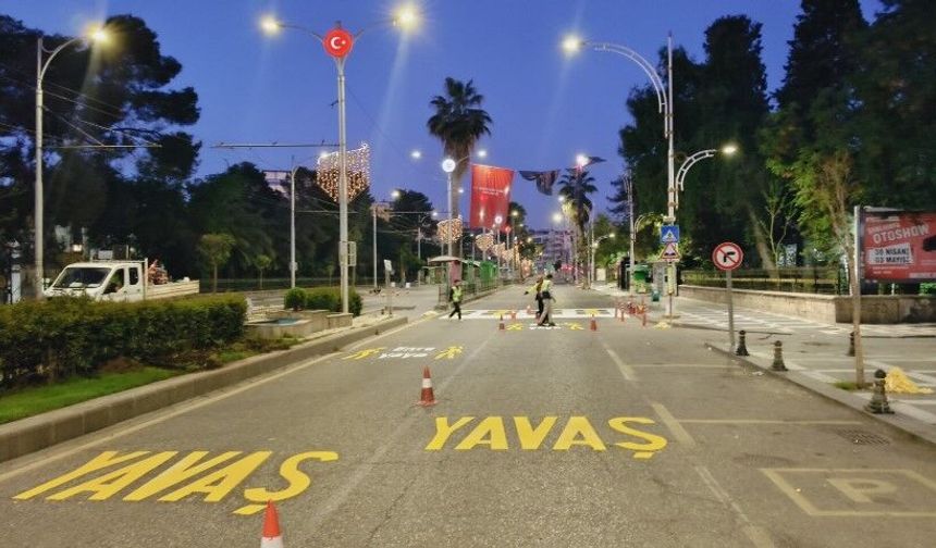 Şanlıurfa’da Trafikte Yeni Dönem: “Yavaş” Uyarıları Yazıldı
