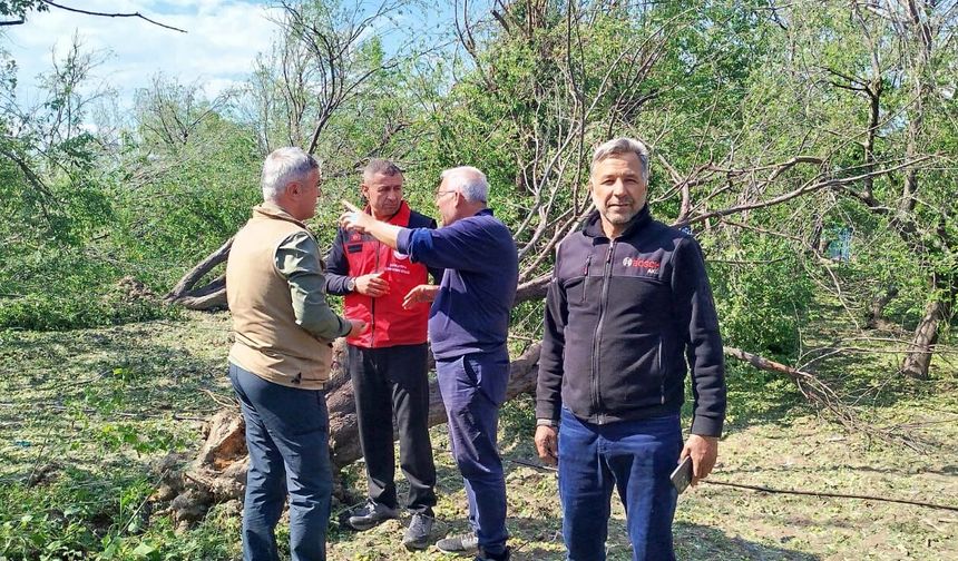 Birecik’te Fırtına ve Yağış Sonrası Hasar Tespit Çalışmaları Sürüyor