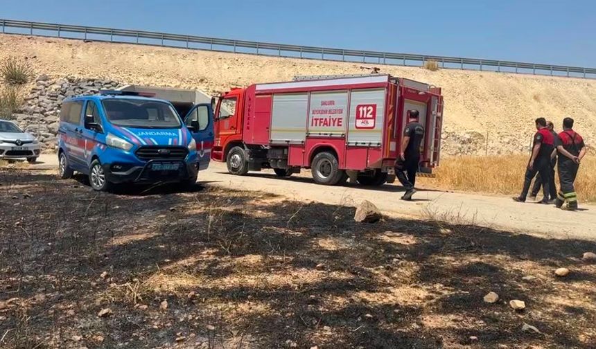 Suruçlu çiftçinin 1 yıllık emeği dumanla bir oldu!