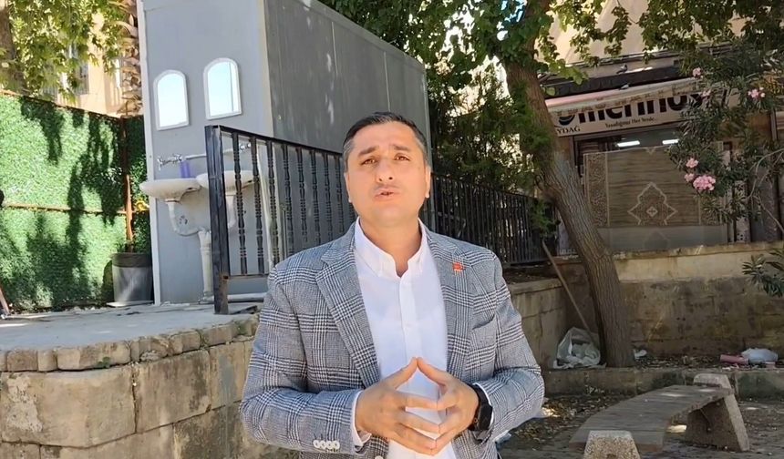 Şanlıurfa CHP İl Başkanı Karadağ'dan Mevlevihane Camii Çevresinde İnceleme