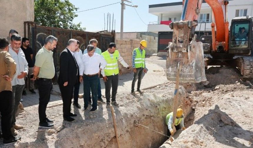 ŞUSKİ Genel Müdürü İzol’dan Hilvan’daki Altyapı Çalışmalarına İnceleme