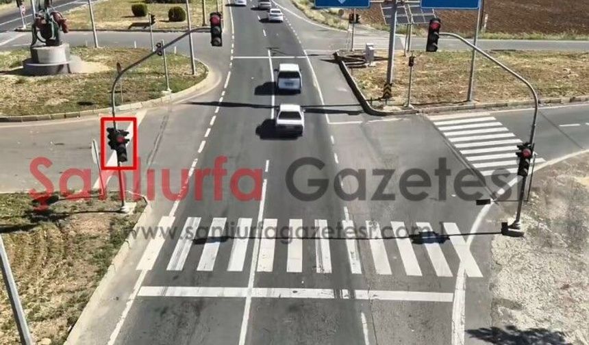 Şanlıurfa Emniyetinden Havadan Kırmızı Işık Denetimi