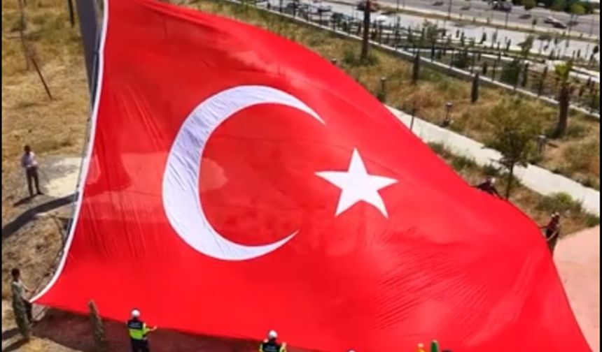 Ceylanpınar Jandarmadan bayrak operasyonu!