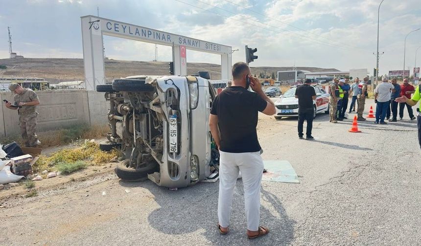 Şanlıurfa Ceylanpınar’da kaza: 2 yaralı!