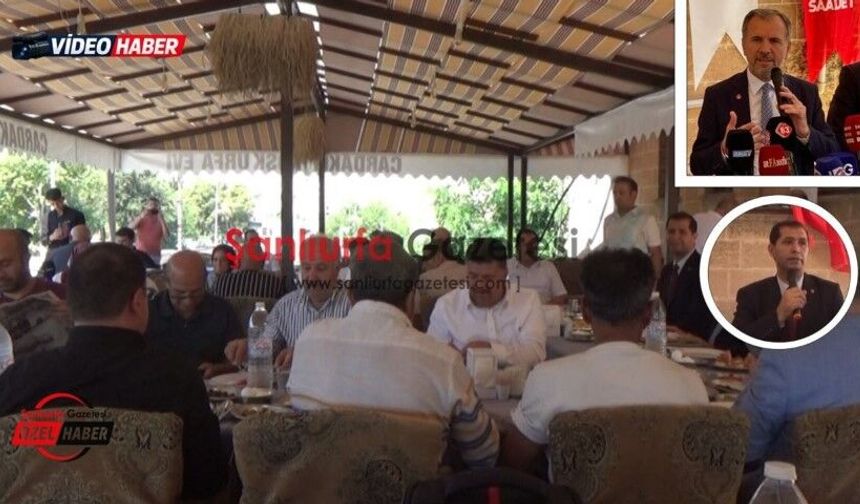 Saadet Partisi Genel Başkan Yardımcısı Mesut Doğan Şanlıurfa’da Basınla Buluştu!