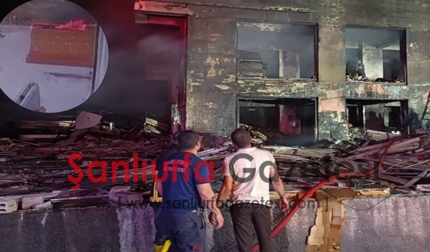 Şanlıurfa’da 10 Katlı Bina Yangınının Çıkış Anı Kamerada! İşte O Görüntüler