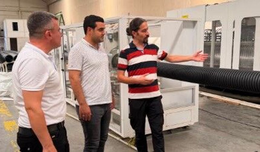 ŞUSKİ'nin temin ettiği HDPE borular incelendi