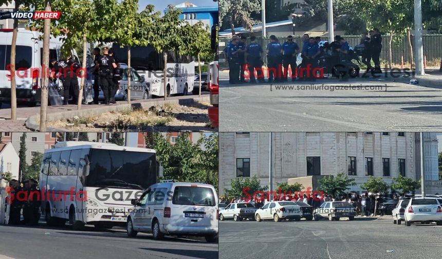 Şanlıurfa Adliyesi Önünde İki Grup Birbirine Girdi: Polis ve Çevik Kuvvet Sevk Edildi